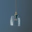 Rory Pendant Shade in Clear Hammered Glass