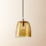 Rory pendant Shade in Honey Hammered Glass