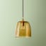 Rory pendant Shade in Honey Hammered Glass