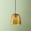 Rory pendant Shade in Honey Hammered Glass