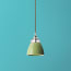 Smaller Bill ceramic pendant shade in Bottle Green