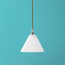 Hazelette pendant in opaline glass