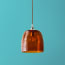 Rory Pendant shade in Amber hammered Glass