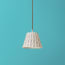 18cm pendant shade in jet ripples