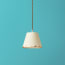 18cm pendant shade in gold scallops