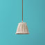 18cm pendant bloomer shade in natural linen