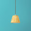 18cm pendant shade in calendula chalk stripes