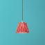 18cm pendant shade in red harlequin by Matthew Williamson