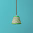 18cm pendant shade in emerald, black and white Polka Dot paper by GP & J Baker