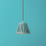 18cm pendant shade in Blue silk