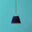 18cm Straight empire pendant shade in Royal Blue Silk Velvet