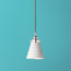 Skep shade in opaline glass