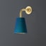 Minnow wall fitting in antique brass