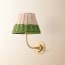 Colombari wall fitting in brass and cane