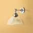Mini elbow wall fitting IP44 in antique silver
