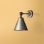 Mini elbow wall fitting IP44 in antique bronze