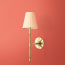 Twizzler wall fitting in antique brass