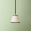18cm straight empire pendant shade in cream card with duo tape in pink