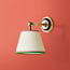 Rose wall fitting in antiqued brass
