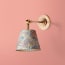 Elbow rechargeable wall fitting in antique brass