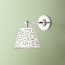 Elbow wall fitting IP44 in chrome