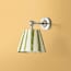 Mini elbow wall fitting IP44 in antique silver