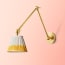 Stork wall fitting in antiqued brass