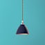 Giorgio shade in black iris with copper interior