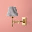 Three fold wall fitting in antique brass