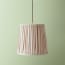 30cm tall tapered pendant shade in natural linen