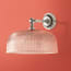 Rose wall fitting in antiqued silver