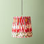 30cm tall tapered pendant shade in heraldic ikat