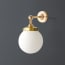 Mini elbow wall fitting in antiqued brass