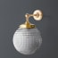 Mini elbow wall fitting in antiqued brass
