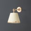 Mini elbow wall fitting in antiqued brass