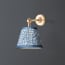 Mini elbow wall fitting in antiqued brass