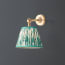 Mini elbow wall fitting in antiqued brass
