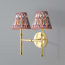 Double Chukka Wall fitting in antiqued brass