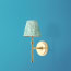 Single chukka rechargeable wall fitting in antique brass