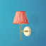Single chukka rechargeable wall fitting in antique brass