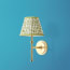 Single chukka rechargeable wall fitting in antique brass