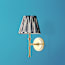Single chukka rechargeable wall fitting in antique brass