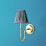 Uma wall fitting in antique brass
