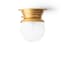 smaller Barrow IP44 flush ceiling light in antiqued brass