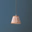 18cm pendant shade in Dirty rose 'Spriglee' linen by Ellen Merchant