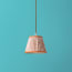 18cm pendant shade in Dirty rose 'Spriglee' linen by Ellen Merchant