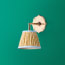 Single Insignia rechargeable wall fitting in antique brass