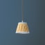 18cm pendant shade in Jaggery 'Spriglee' linen by Ellen Merchant