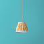 18cm pendant shade in Jaggery 'Spriglee' linen by Ellen Merchant