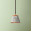 18cm pendant shade in Azura 'Spriglee' linen by Ellen Merchant